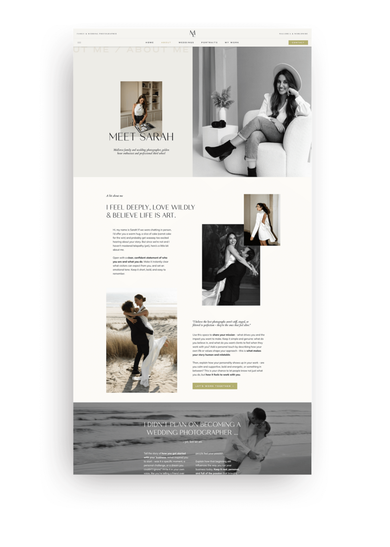 Showit template Memory Lane About macbook air screenshot EN (1)