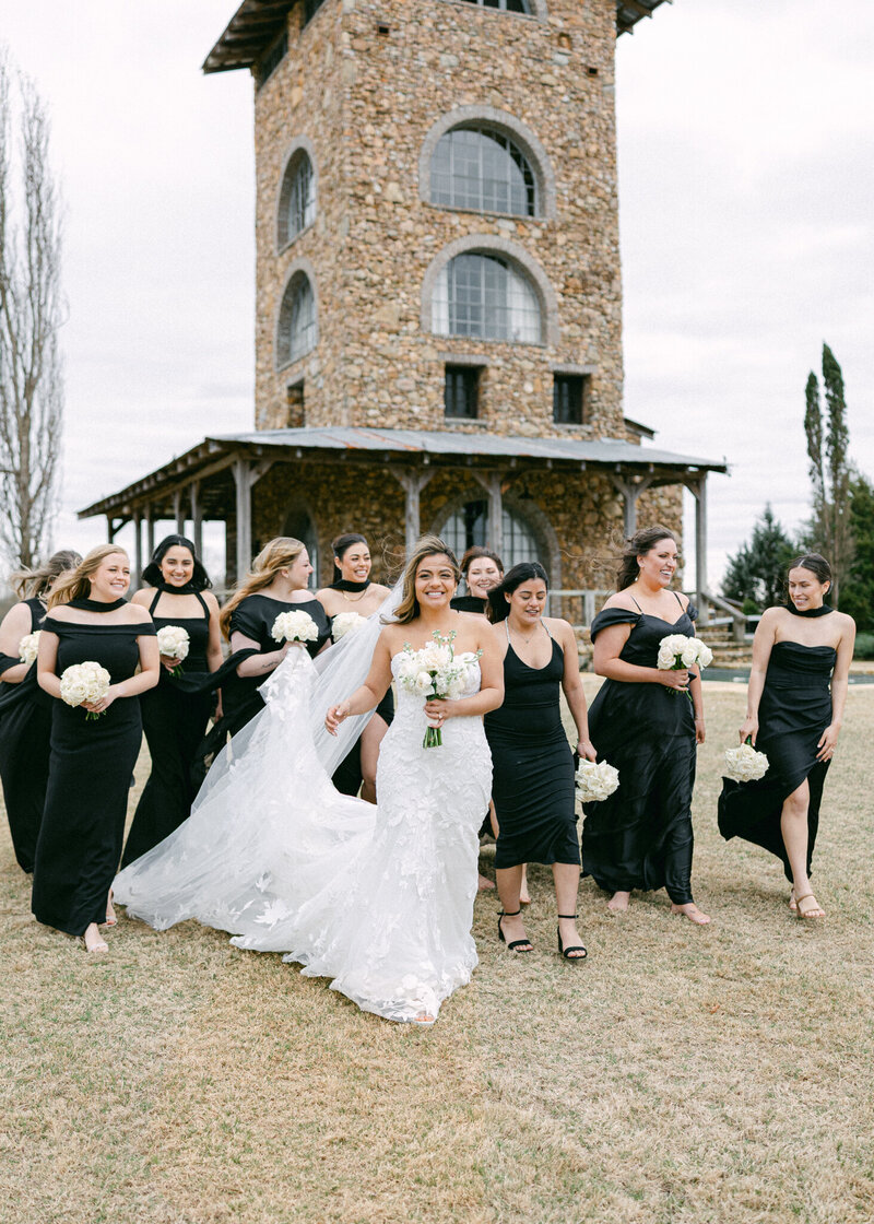 Bridal Party Tower House wedding Atlanta Wedding Photographer Renee Jael-80