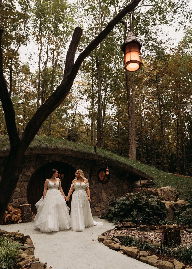 Two brides at June Farms