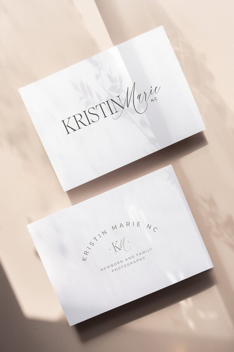 branding for photographers by Palme Design Co showing cards with logos