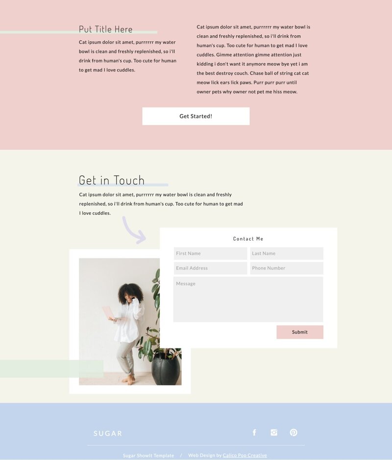 soft colorful website