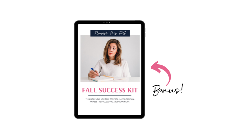 fall success kit bonus with photography business course