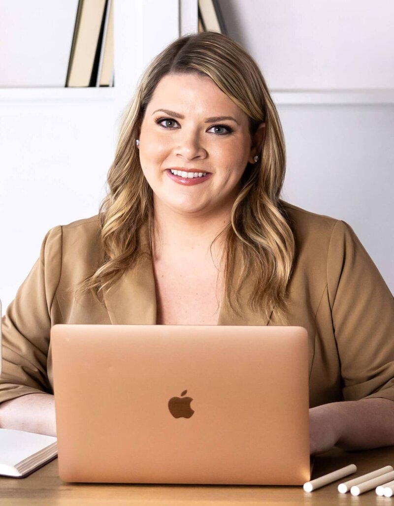 Beckie Rose, founder of NorthRose Studio smiling on video call