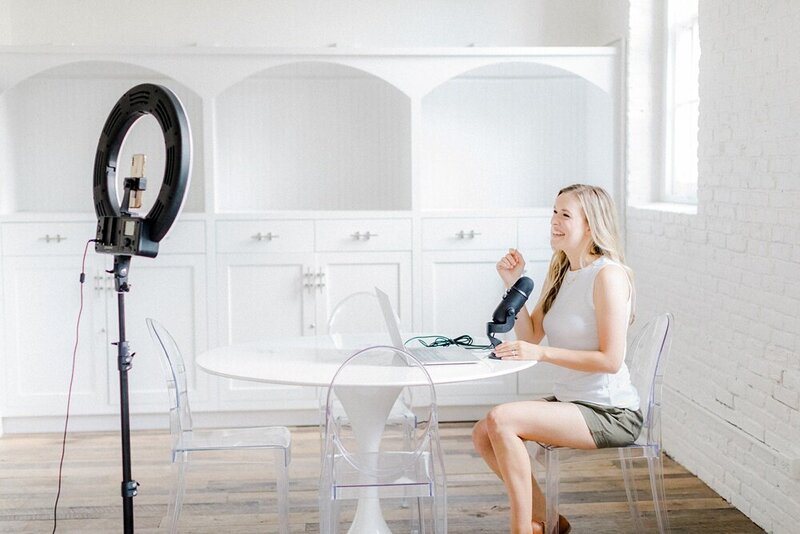 Recording a Video with a ring light