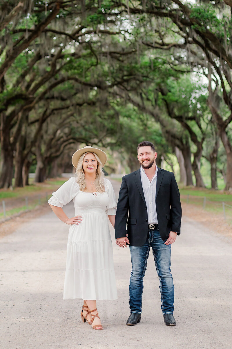 engagement bride and groom savannah georgia
