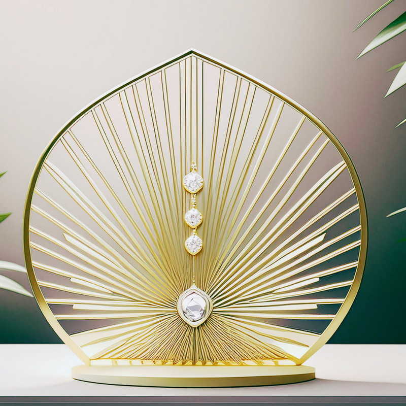 Art Deco Inspired Confidence Necklace in Star of Art Deco Template