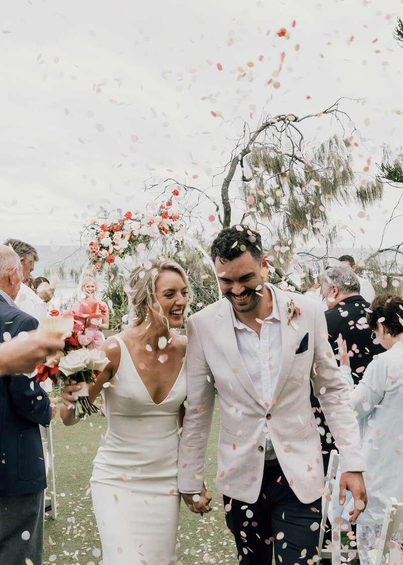 Modern Sunshine Coast wedding flowers that are romantic & feminine created by Bloom & Bush  who is a Sunshine Coast wedding florist who designs with intention and thoughtful consideration of placement and all of the other elements of your wedding day,.