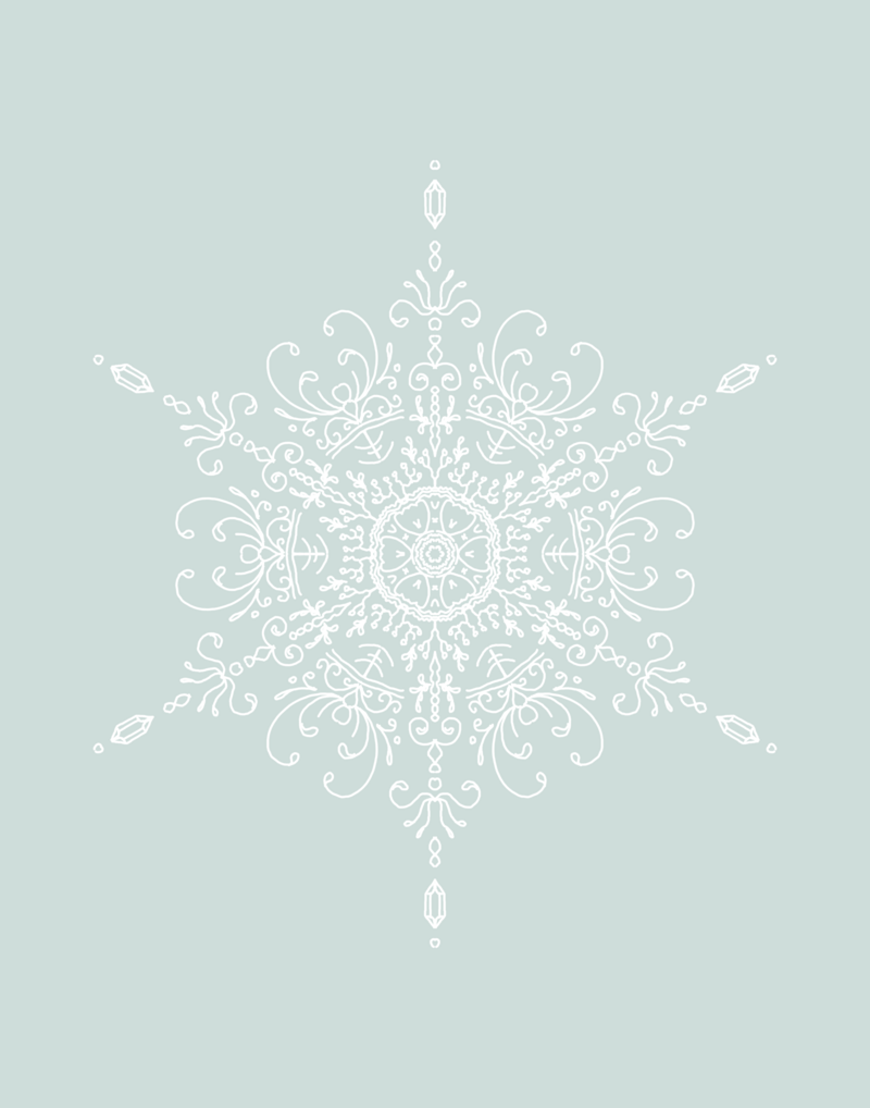 11x14 Art- snowflake2
