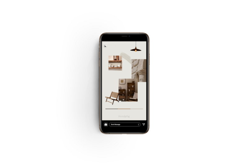 Earthy Instagram story templates Fern & Fig 2