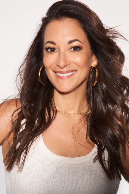 Portrait of Angelique Cabral, actress and producer known for Life in Pieces and voicing Queen Amaya in Disney’s Wish. Board member of Latinas Acting Up.