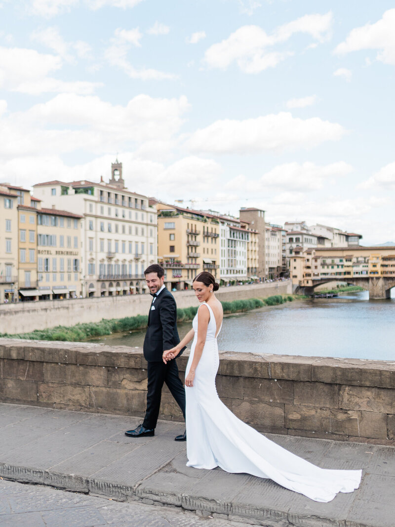 Wedding portraits in Florence Italy