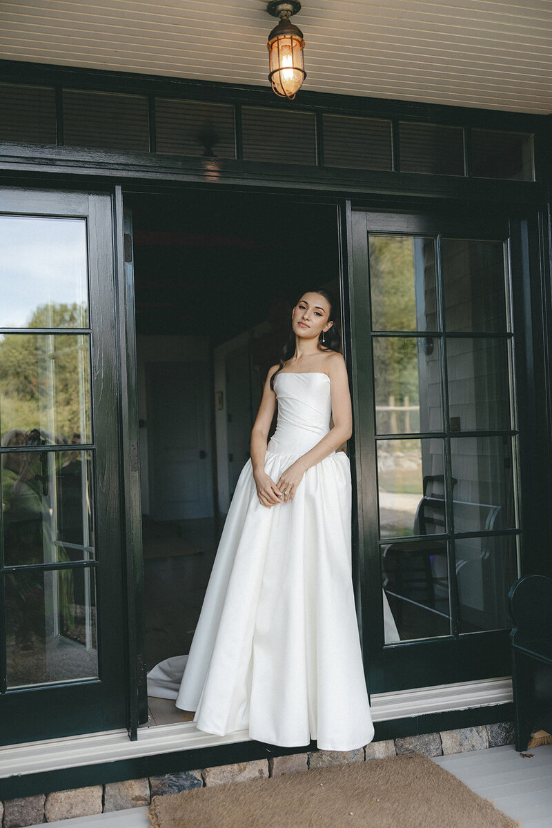 New York bride captured in editorial 35mm film wedding photography