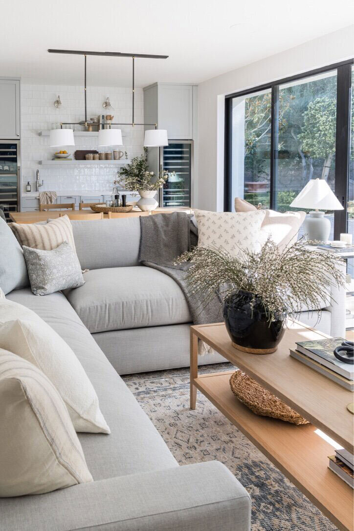 Elegant living room with timeless design and coastal inspiration in Irvine
