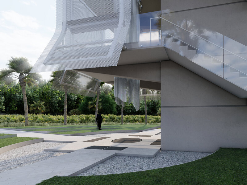 Sweet Sparkman Architecture Beirut Peacekeepers Memorial Tower Landscape 5