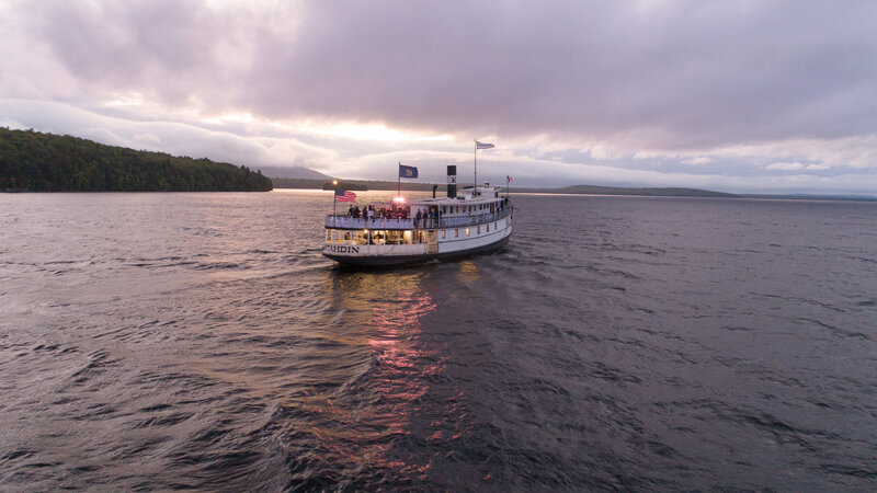 Aerial shot of the boat | Wedding Photography