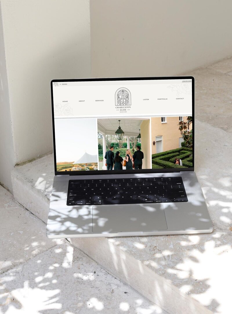 Embark on a journey of inspiration with Sucheta's world-renowned keynote speaker website on the captivating display of an iPad. Crafted with precision by a Showit Web Design specialist, immerse yourself in the transformative power of travel through seamless navigation and captivating visuals.