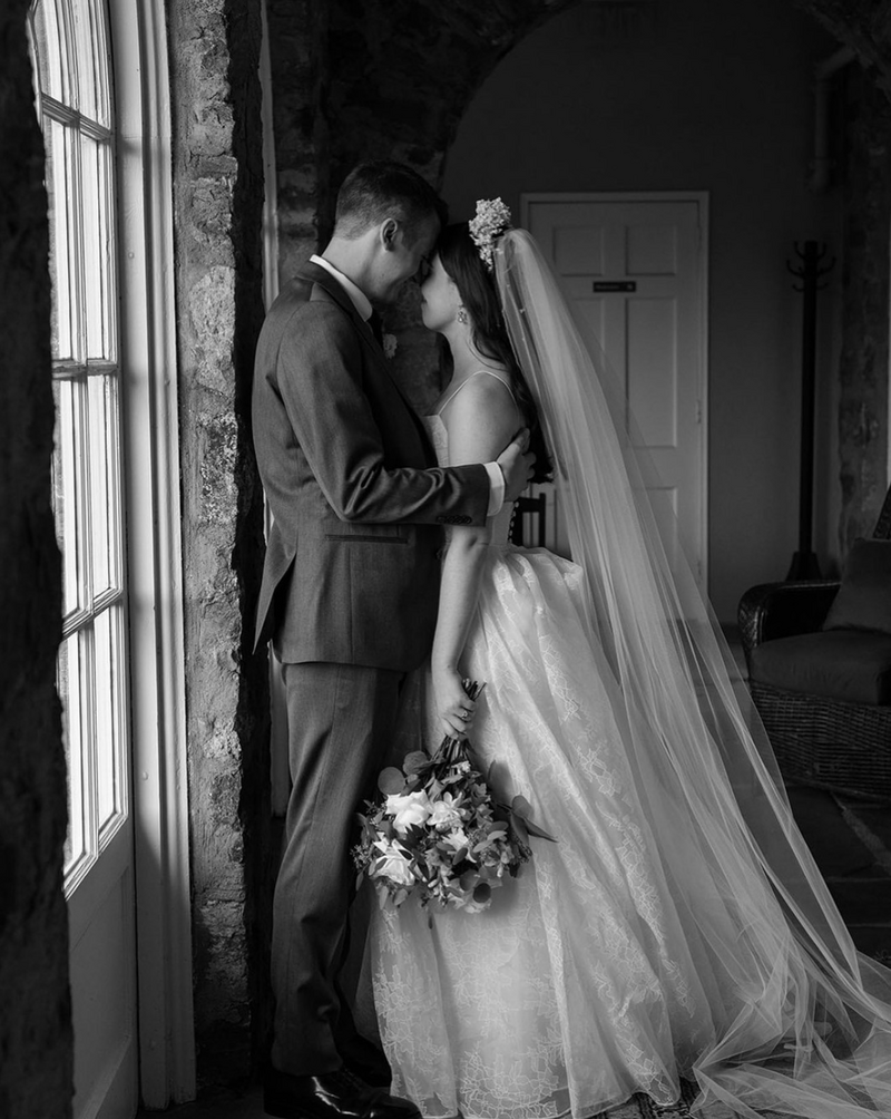 Fallon Carter Black and White Wedding Couple image