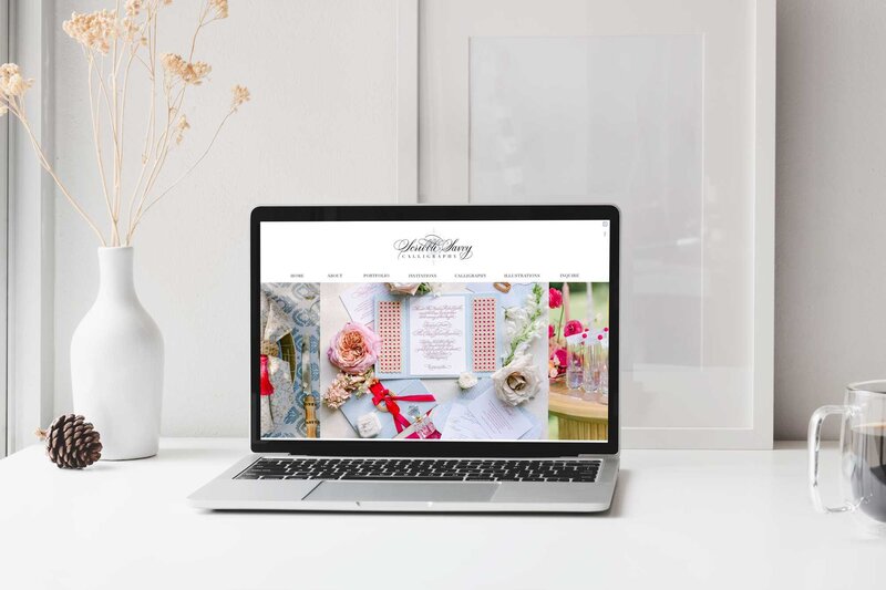 Website design for champagne wall company