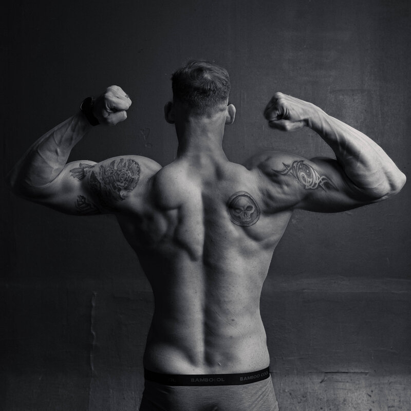 Houston Fitness Photographer BW Letter AB-48