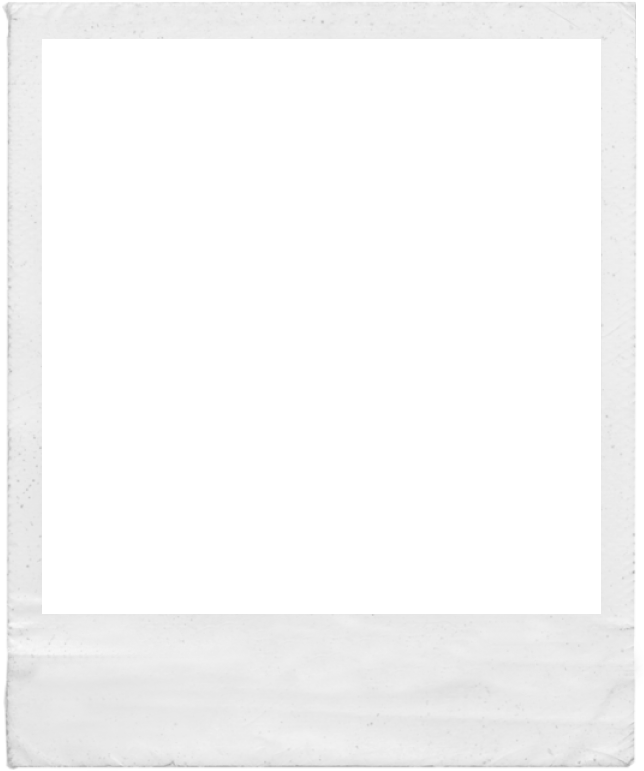 White polaroid frame