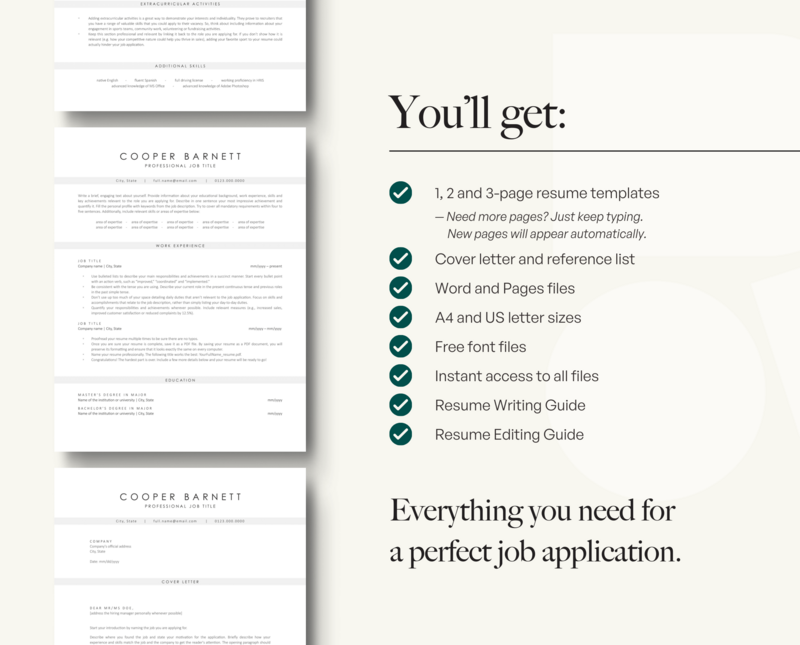 ATS-FRIENDLY RESUME + COVER LETTER