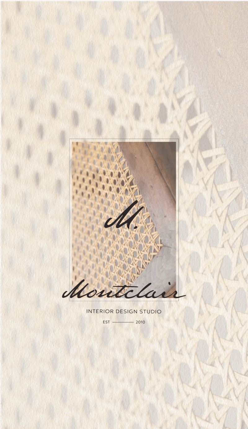 Creative brand strategy branding work for an interior design studio