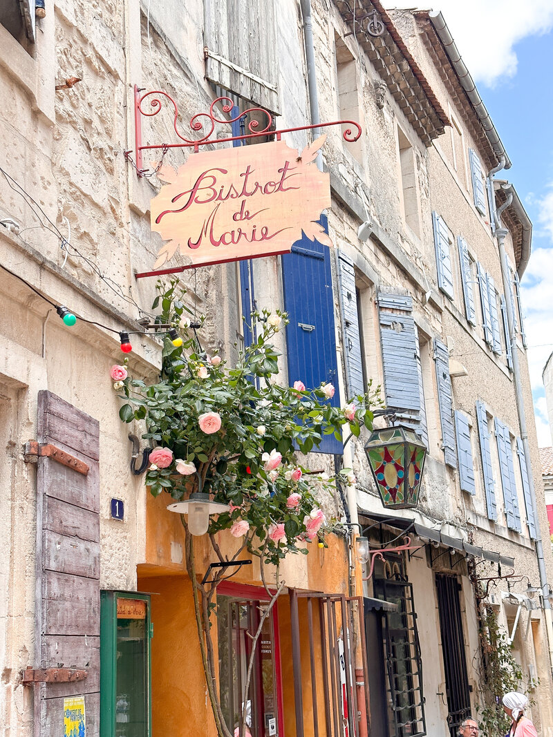 Saint Rémy de Provence, France restaurant sign