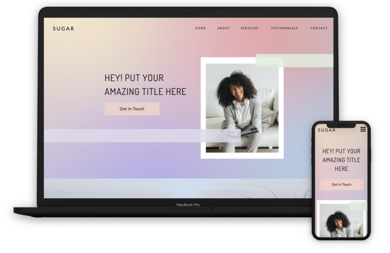 soft gradient web design