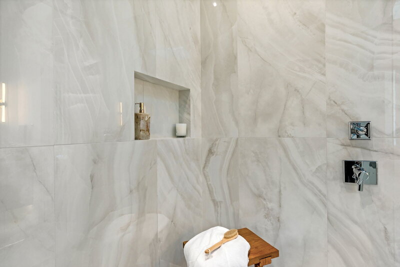 porcelain tile walk in shower