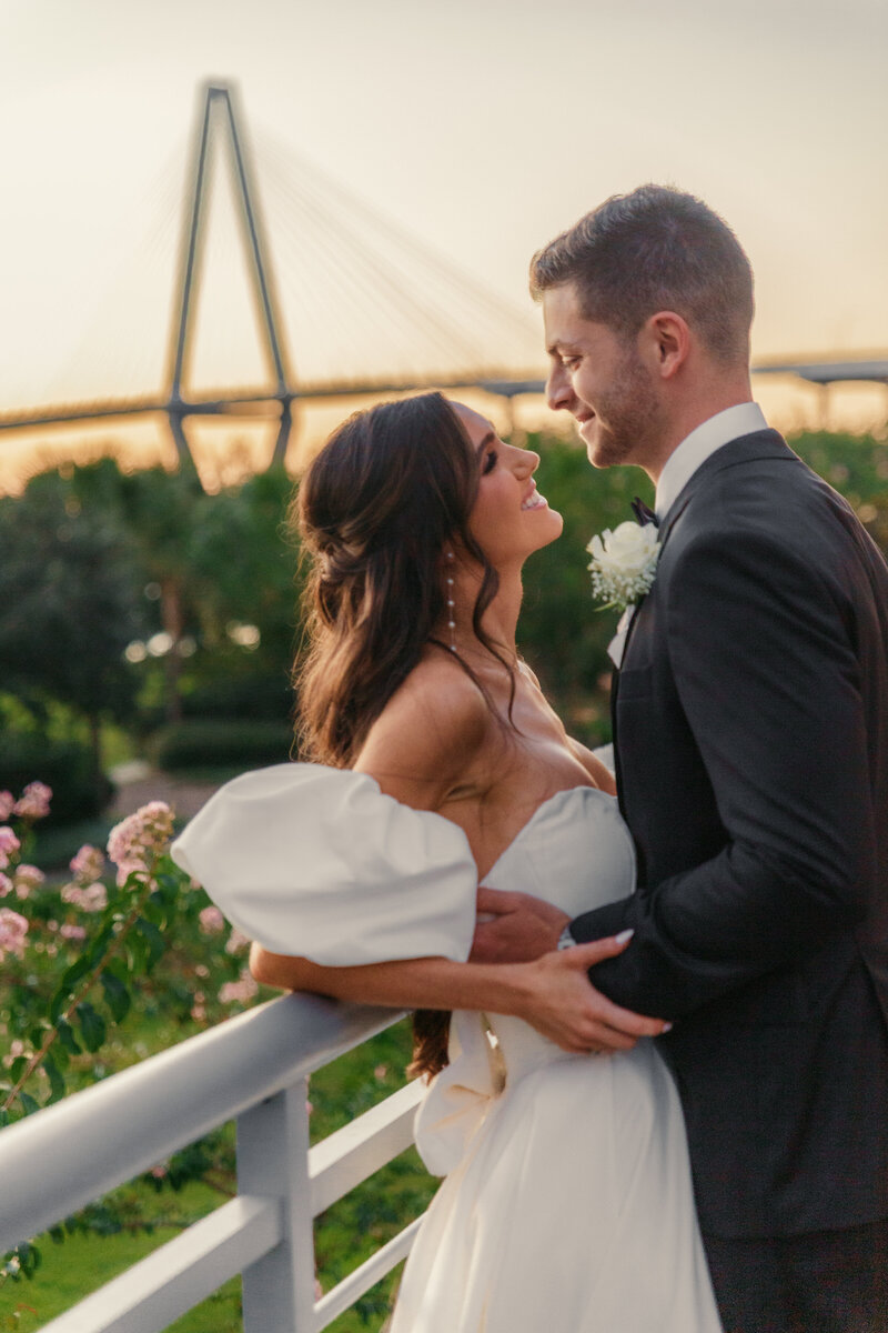 bride and groom in nashville and charleston