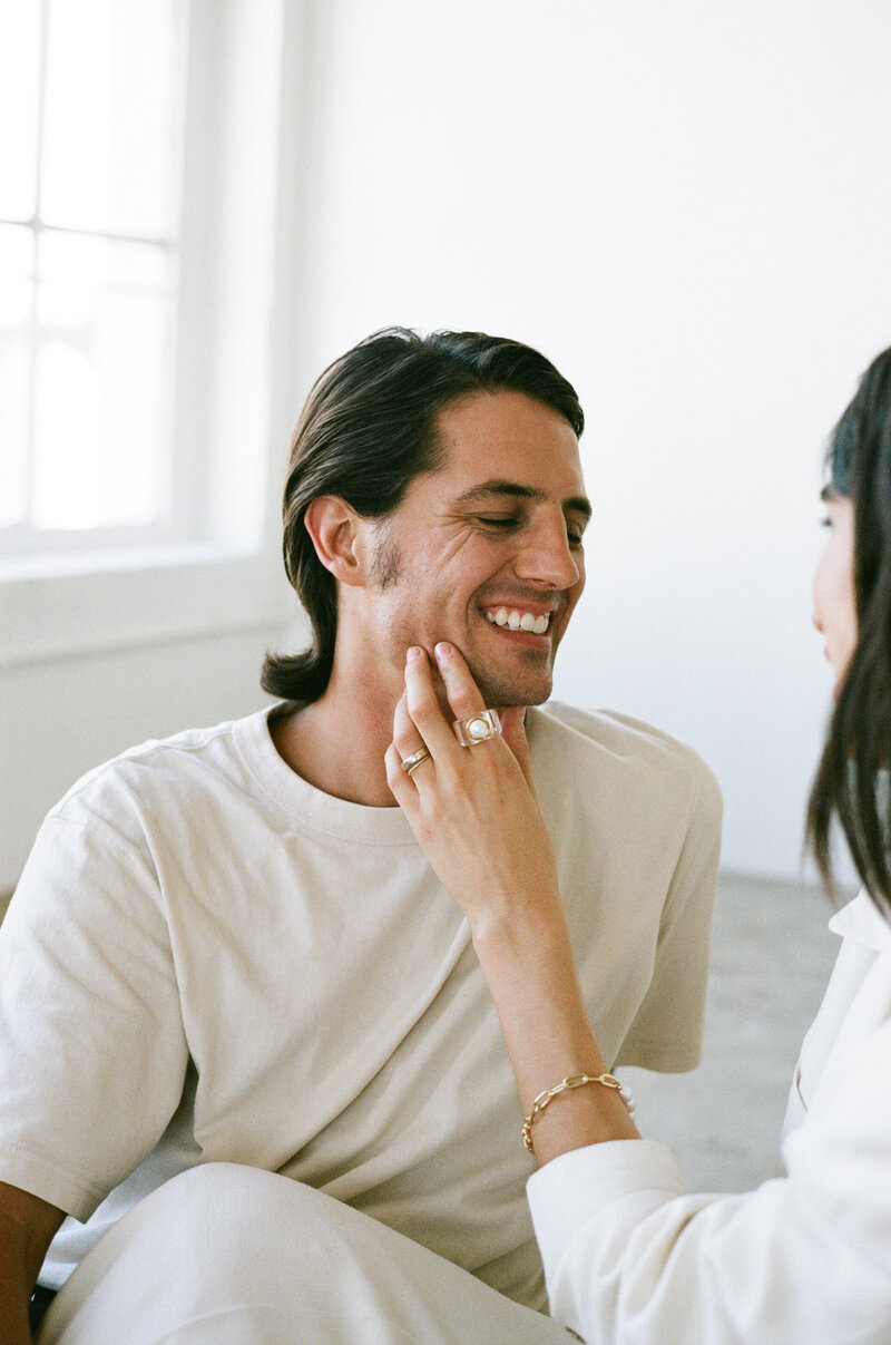 In-studio engagement photography session in downtown Los Angeles - 3