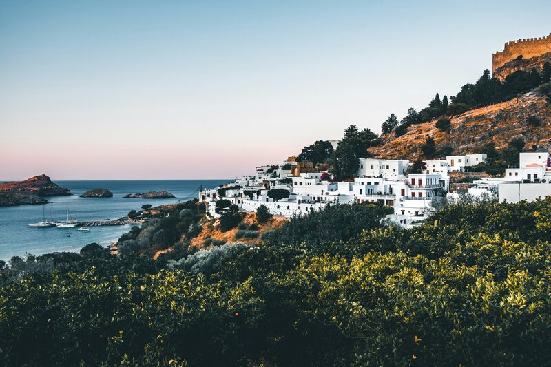 Landscape of Rhodes, perfect wedding destination