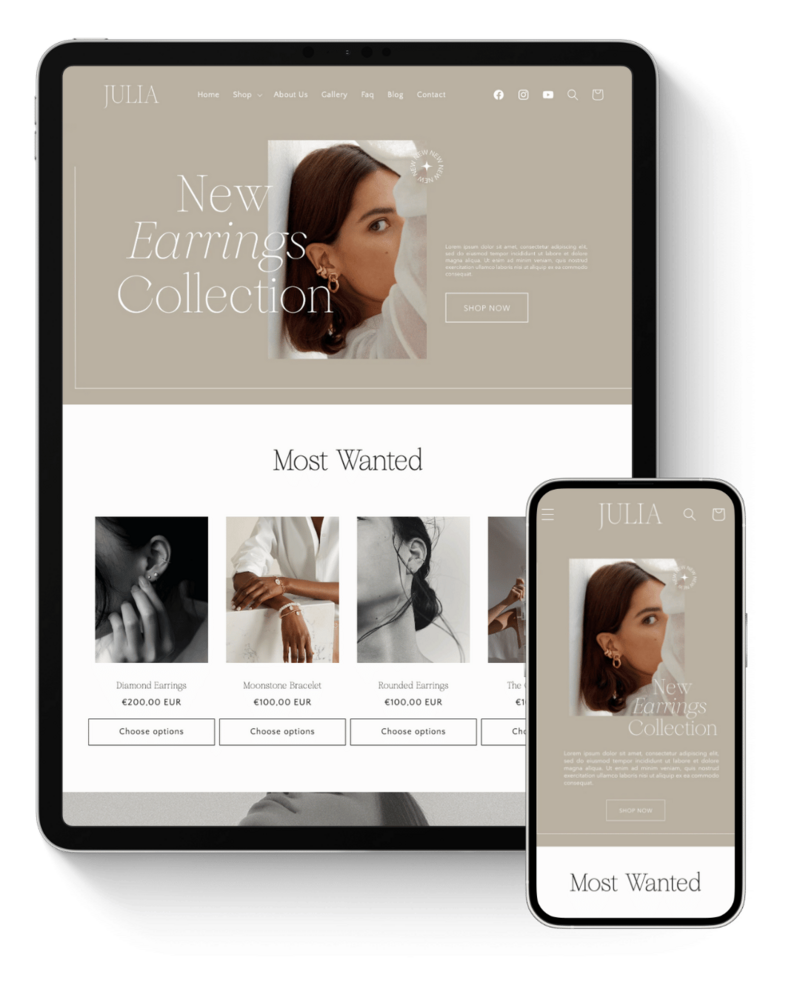 shine shopify theme for beauty and skincare brands