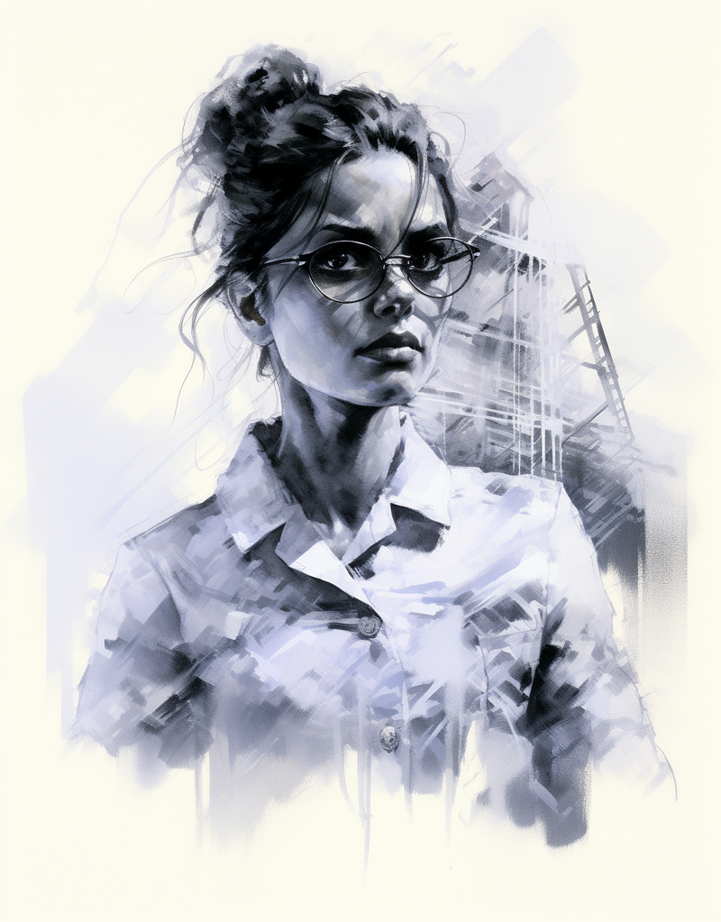nick0079_a_female_doctor_in_old_lab_coat_pretty_wears_glasses_h_e9038a15-1dfd-4279-810e-8855971404f4