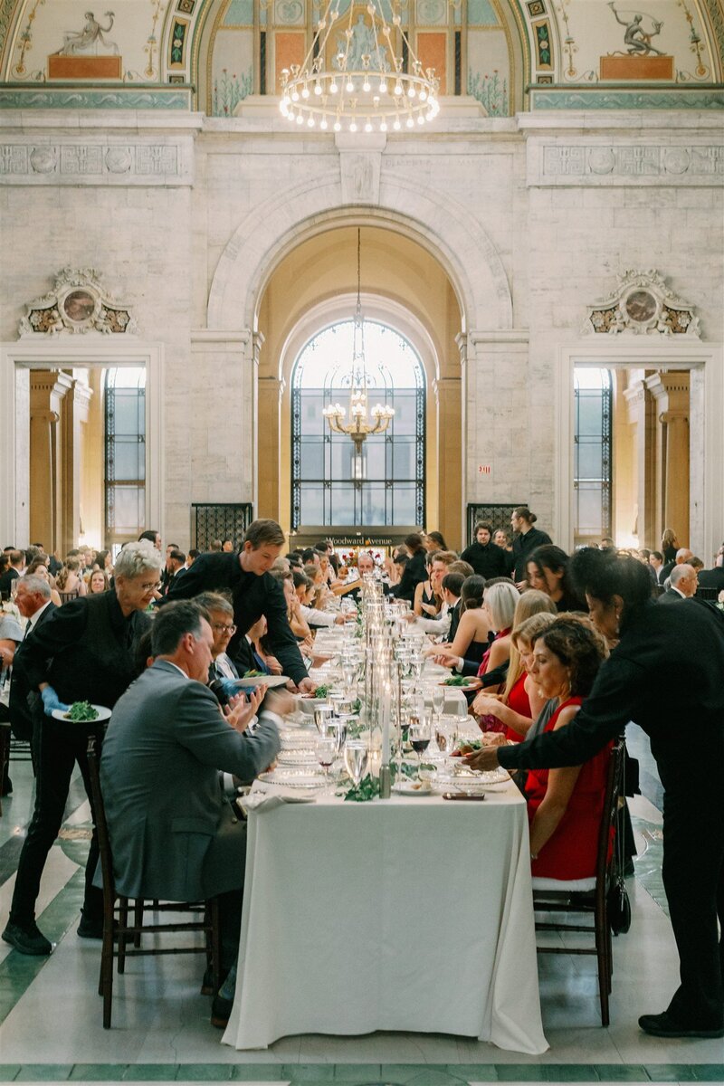 Classic Black-Tie Summer Wedding at the Detroit Institute of Arts Museum, the Premier Arts Museum in Michigan