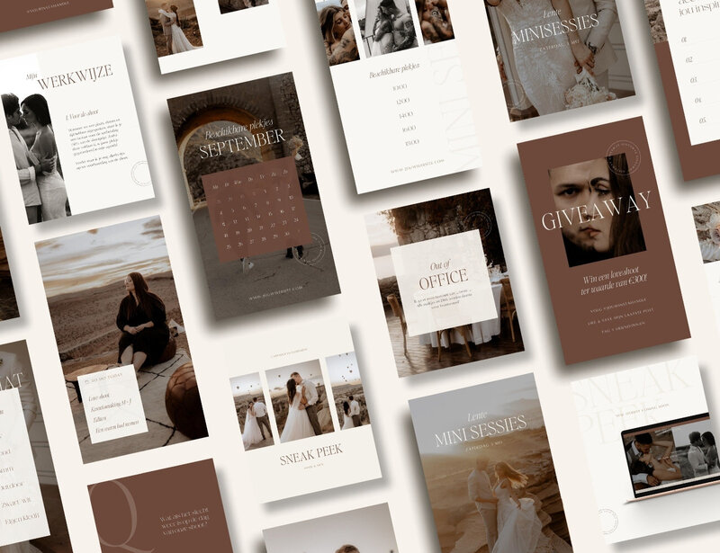 Luxe fotograaf Instagram templates Wild Willow 1
