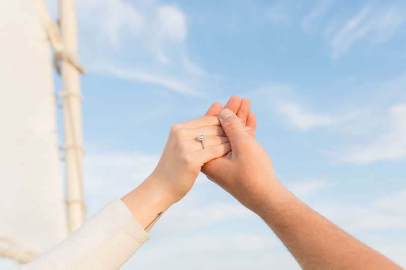 Orlando couples photographer captured a close up of engagement ring