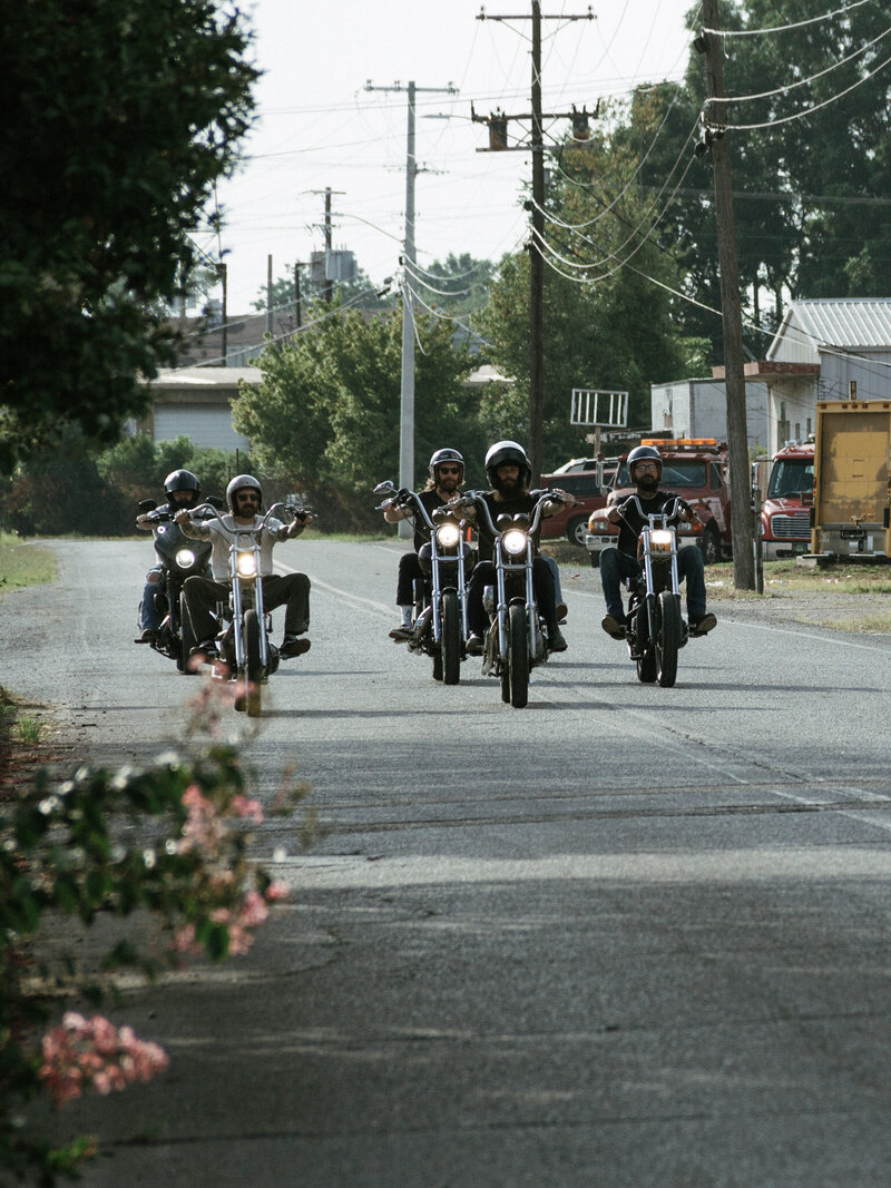 King City Choppers crew riding Harley's