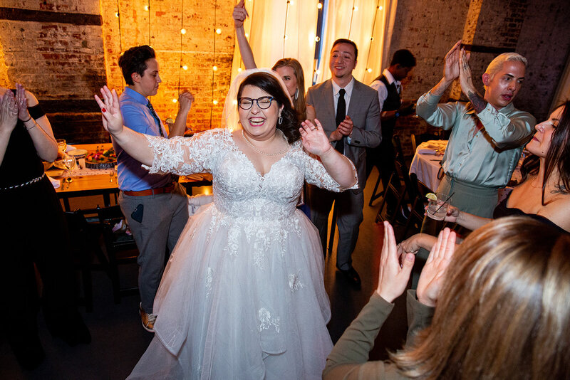 dancing brooklyn wedding reception loft