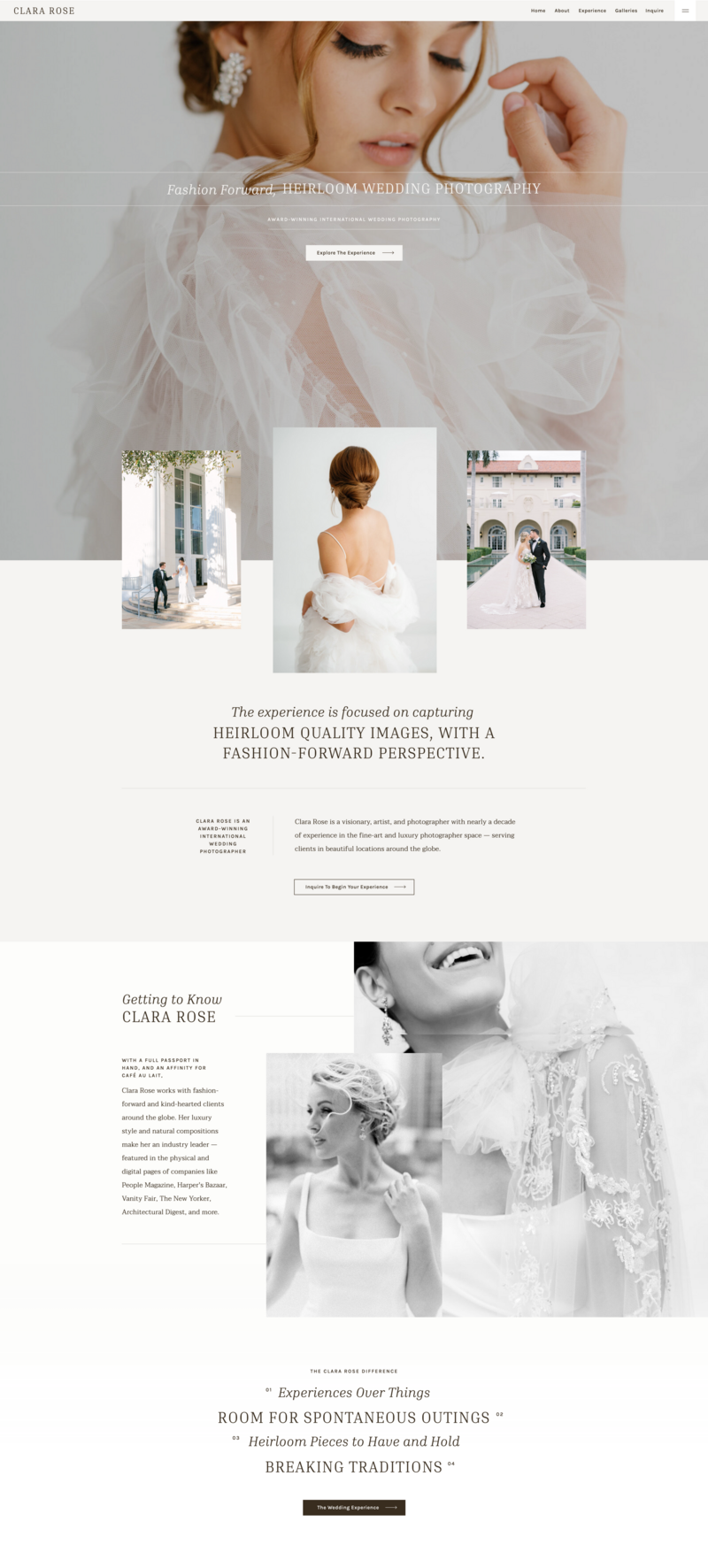 Showit Templates - Best Showit Templates for Photographers - Web Design for Photographers - With Grace and Gold - 1 2