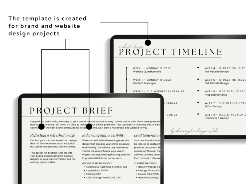 Welcome Guide Template for Designers -  Product Images - For Designers by The Streamlined Creative by Stephanie Taale - Business Coach, Client Experience and Systems Strategist for brand and website designers