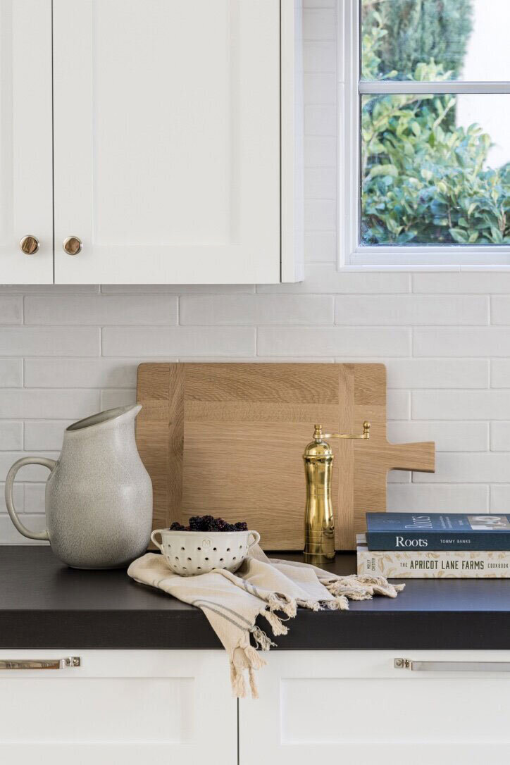 Furnishing and styling project blending transitional elegance and coastal calm
