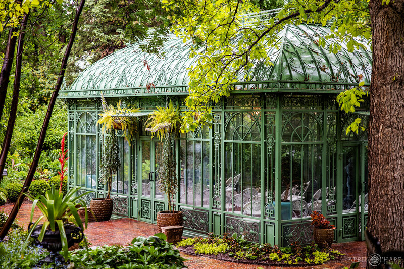 The Woodland Mosaic and Solarium Wedding Venue on a rainy June day