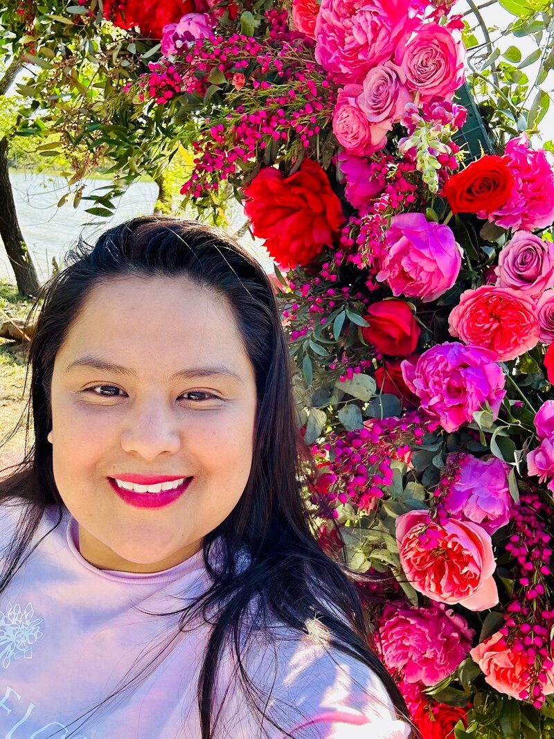 Jessica Lopez owner of Just Floral
