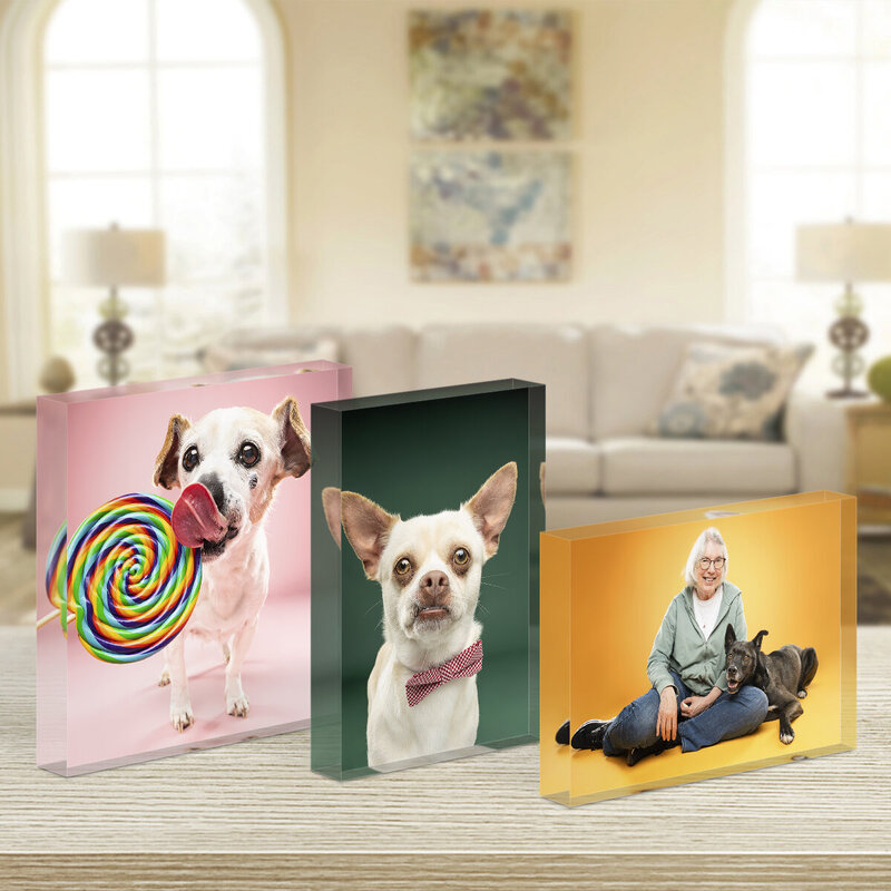 Acrylic Blocks 3 Room Square