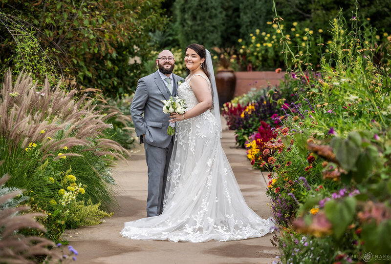 Garen pathway full of flowers at the Annual Garden Pavilion at Denver Botanic Gardens