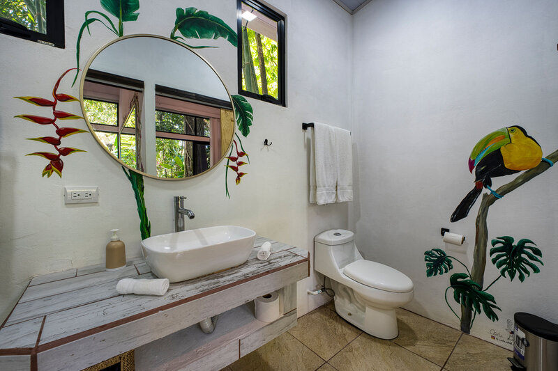 Lotus and Madre Tierra Rooms - Each with 1 full size bed and together a shared bathroom  (2)
