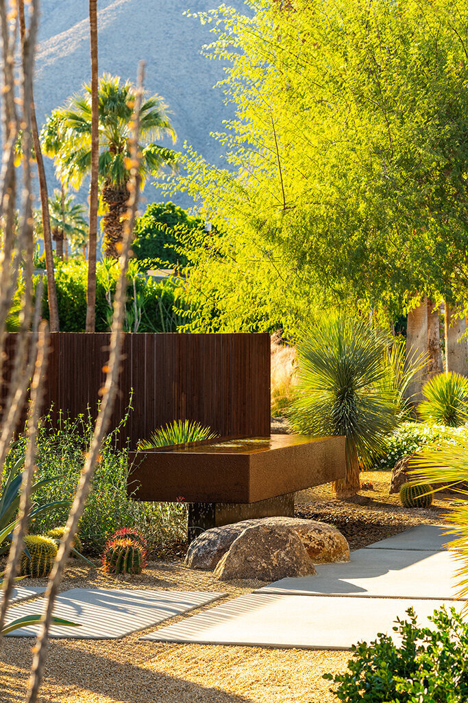 Landscape design for Palm Springs residence designed by Los Angeles architect