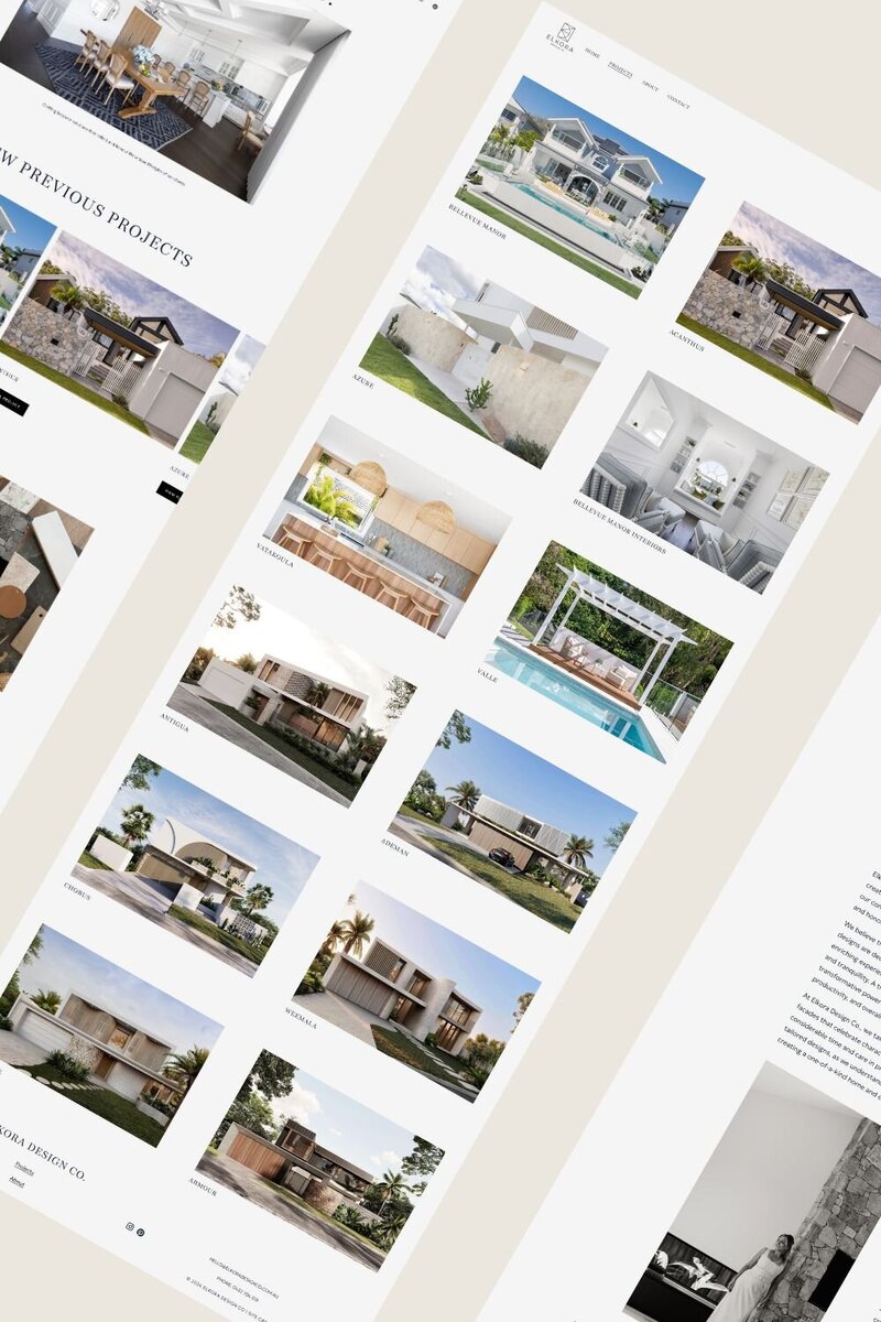 Custom squarespace website design