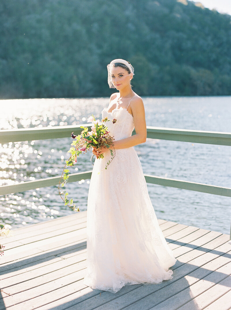Bride and Bridal Bouquet